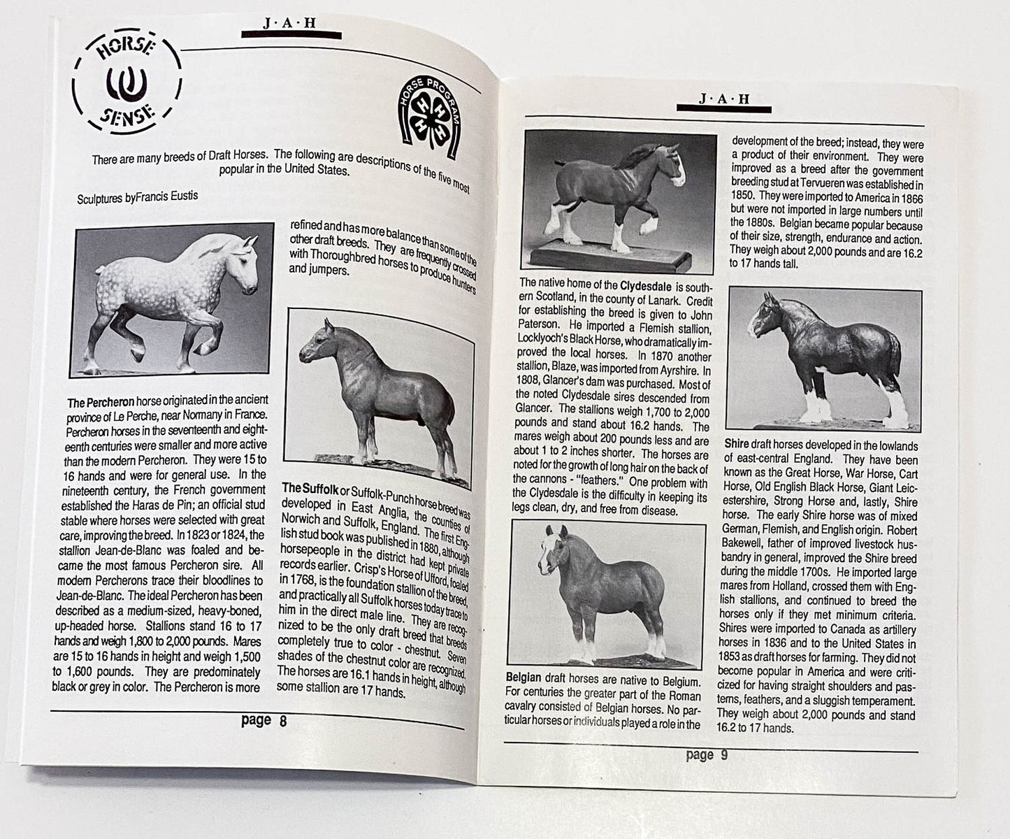 Just About Horses Magazine Vol. 16 No. 4, 1989, Sept/Oct