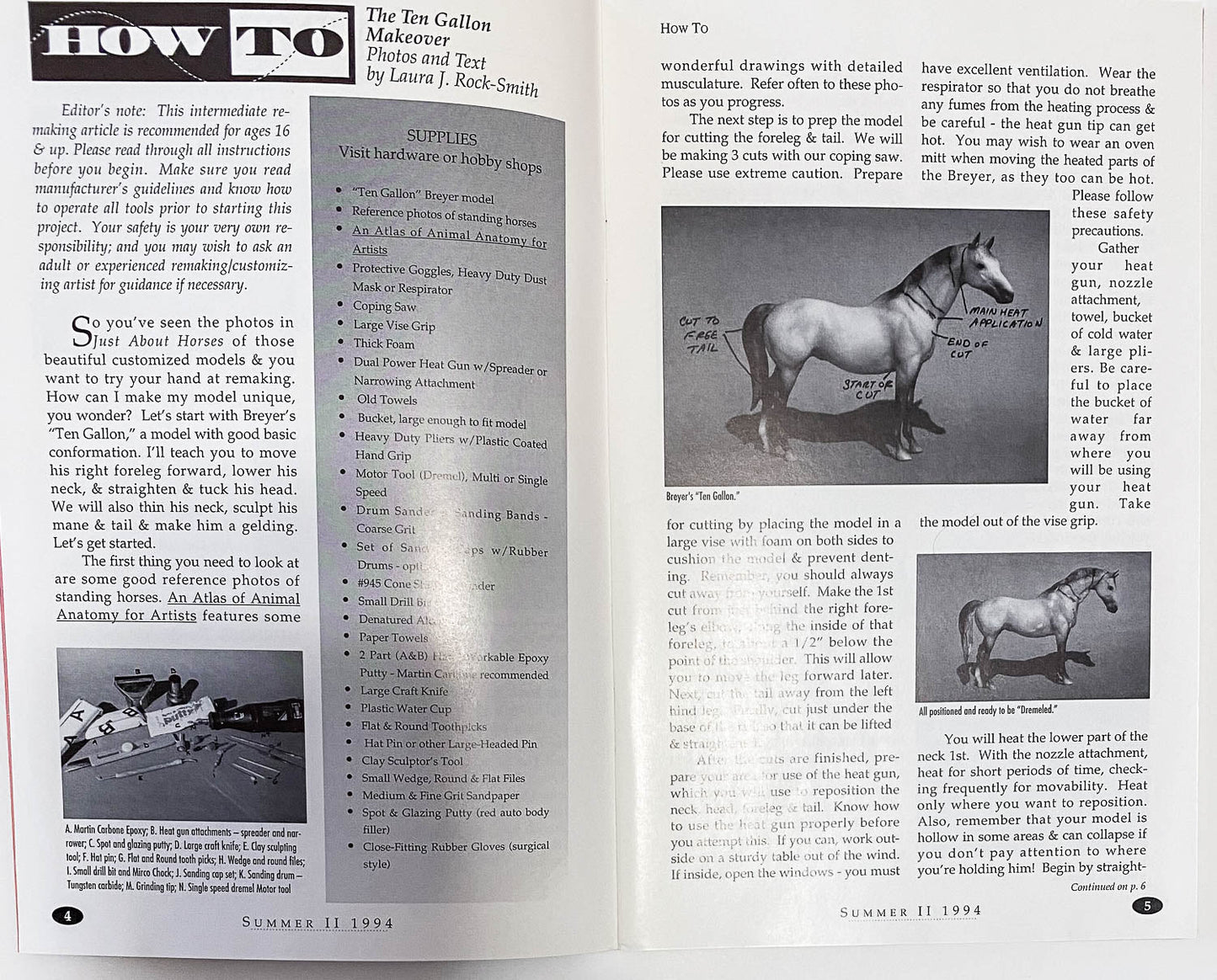 Just About Horses Magazine Vol. 21 No. 3, 1994 Summer 2