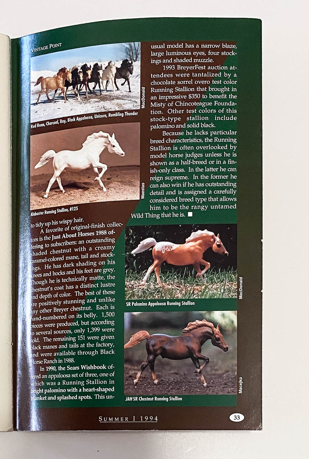 Just About Horses Magazine Vol. 21 No. 2, 1994 Summer 1