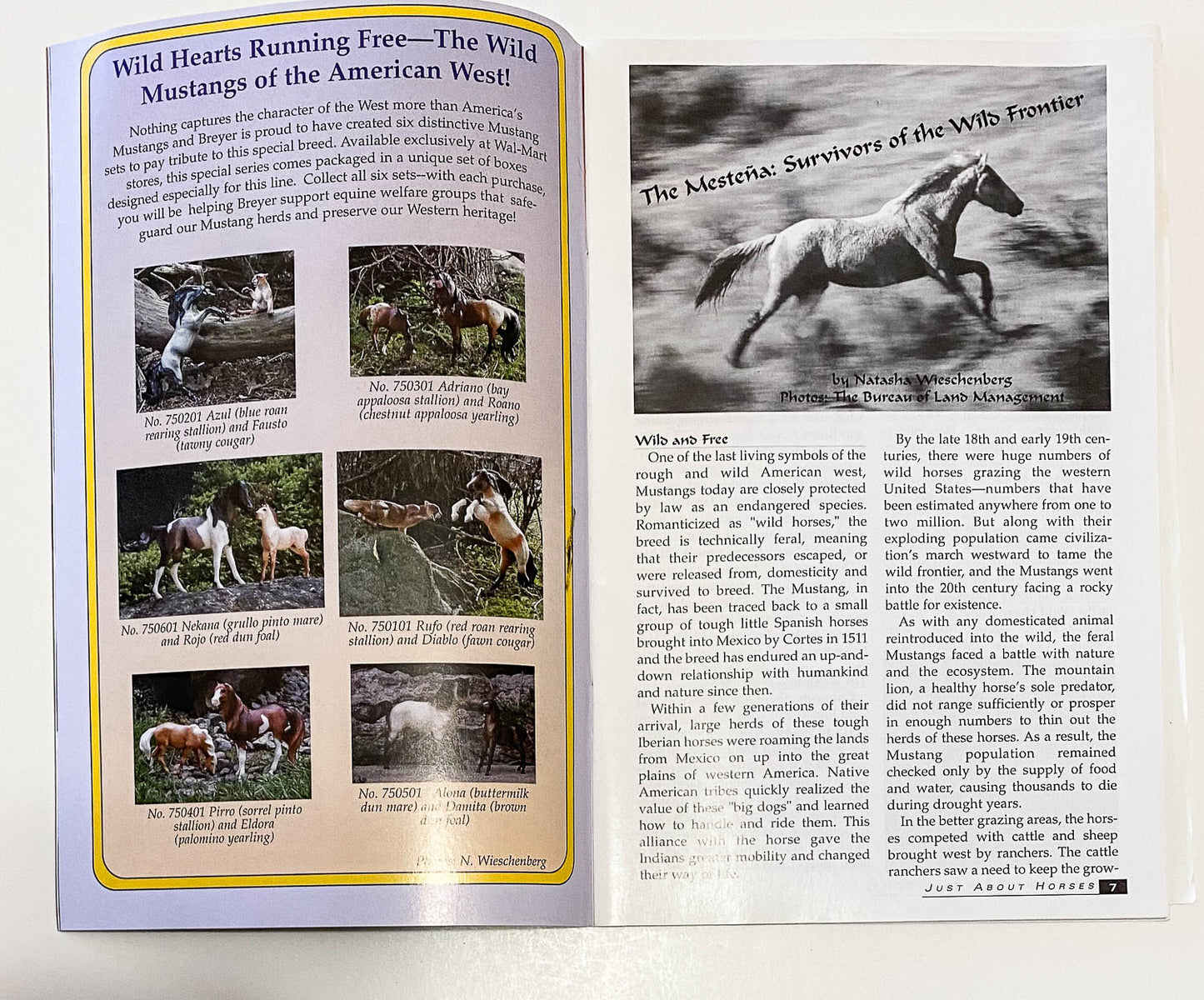 Just About Horses Magazine Vol. 28, No. 5, 2001 Sept/Oct