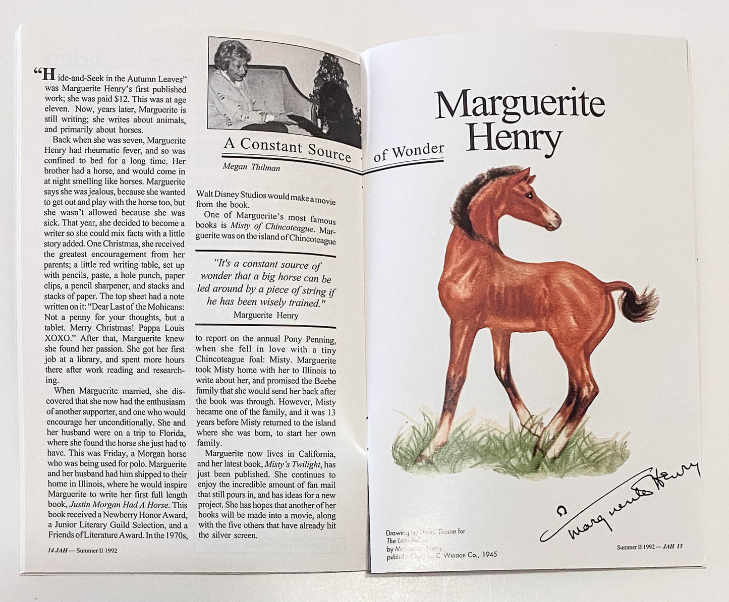 Just About Horses Magazine Vol. 19 No. 3, 1992 Summer 2