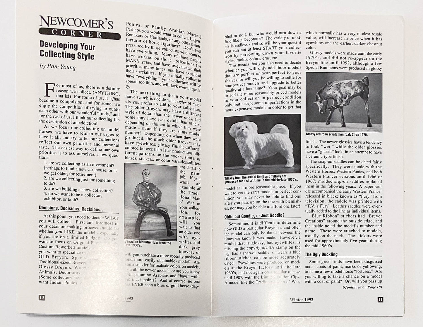 Just About Horses Magazine Vol. 19 No. 5, 1992 Winter