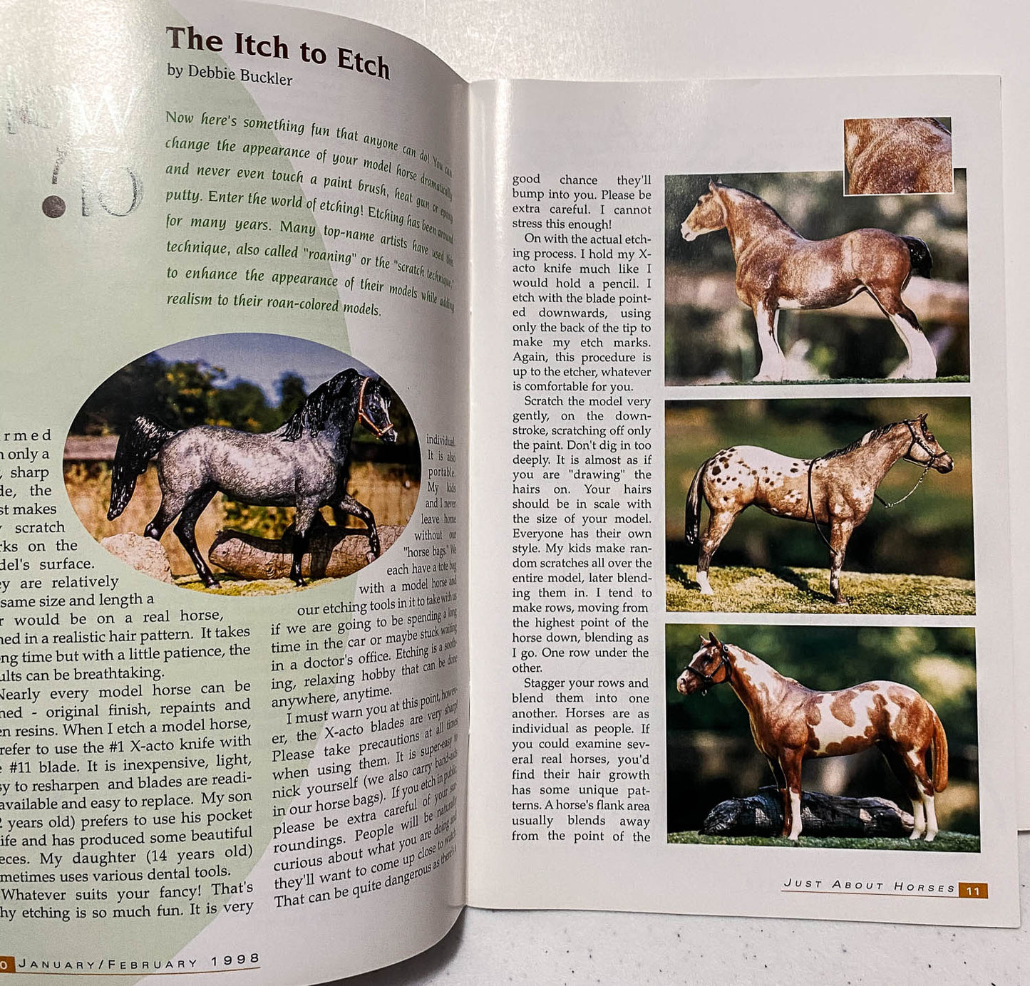 Just About Horses Magazine Vol. 25 No. 1, 1998 Jan/Feb