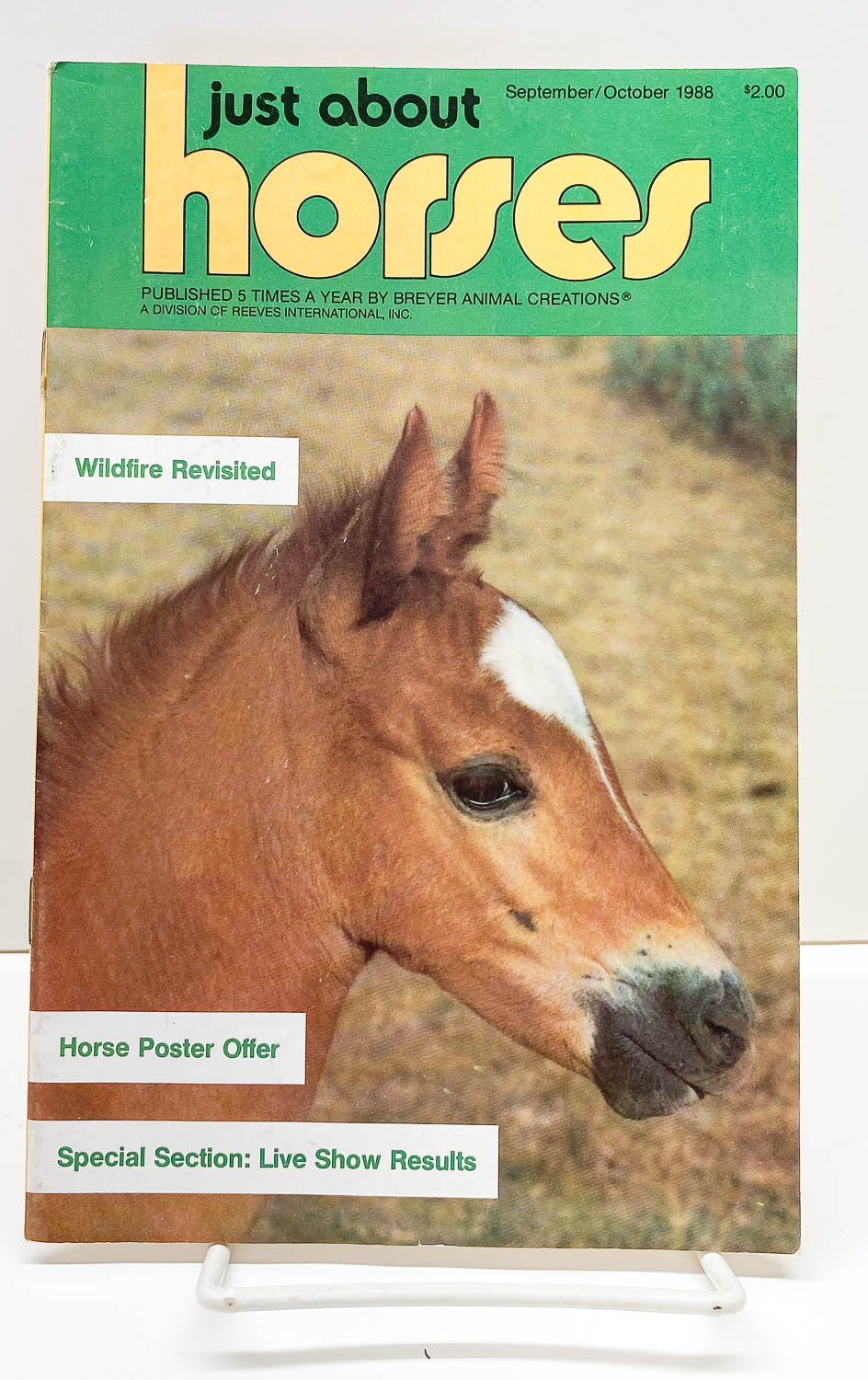 Just About Horses Magazine Vol. 15 No. 4, 1988, Sept/Oct