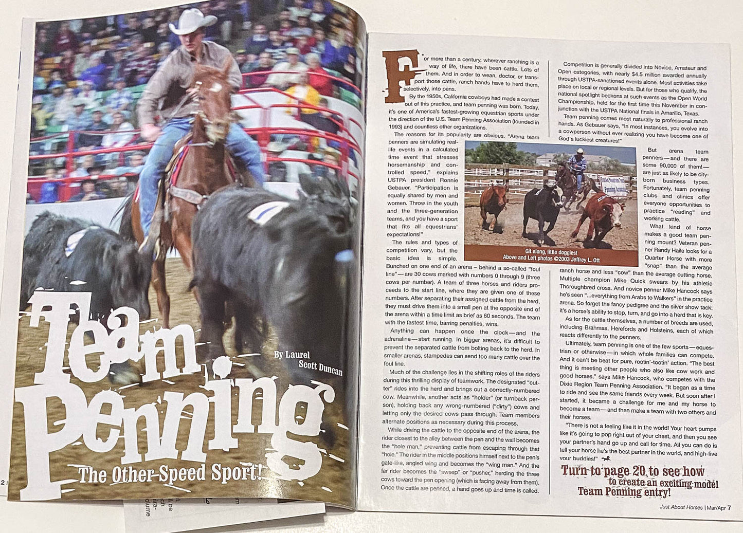 Just About Horses Magazine Vol. 30, No. 2, 2003 Mar/Apr
