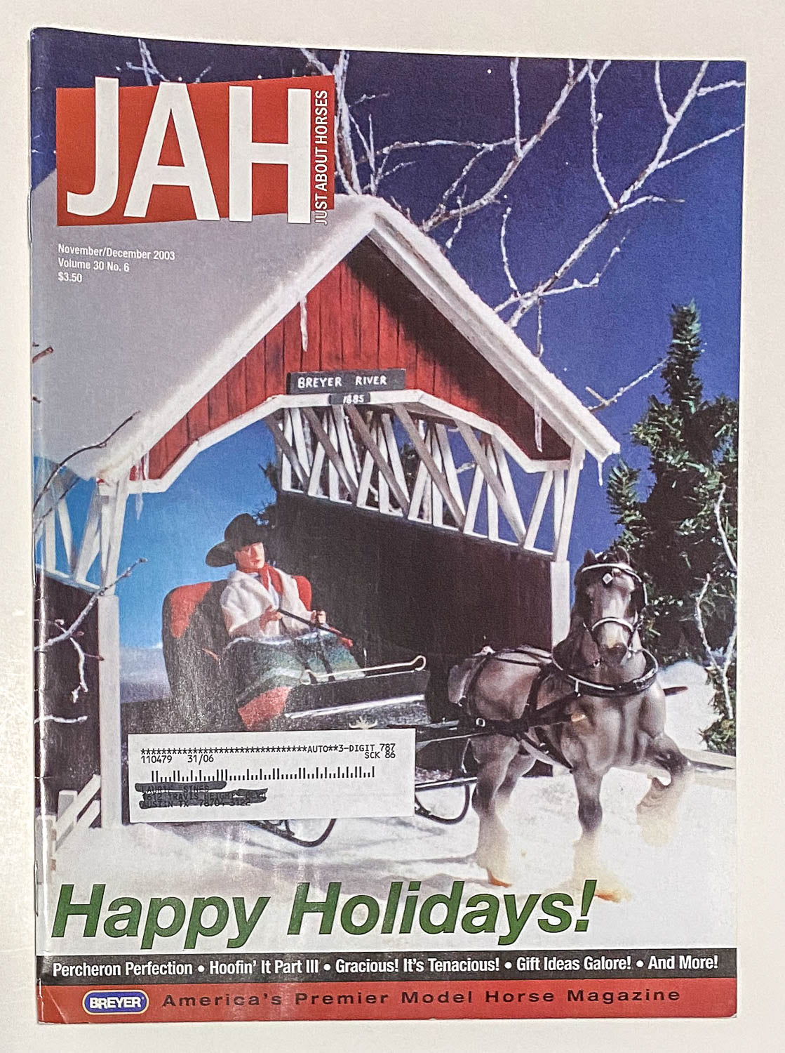 Just About Horses Magazine Vol. 30, No. 6, 2003 Nov/Dec