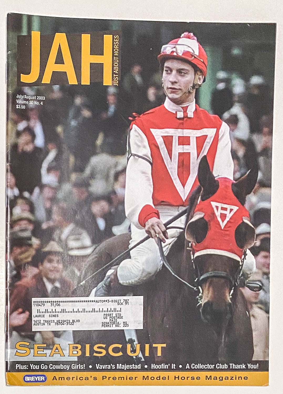 Just About Horses Magazine Vol. 30, No. 4, 2003 July/Aug