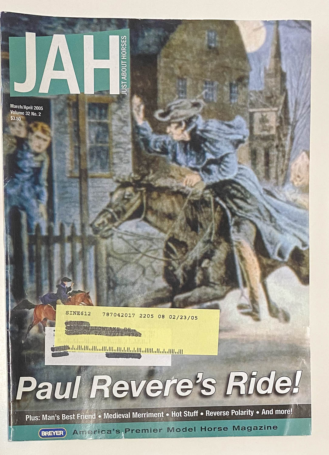 Just About Horses Magazine Vol. 32, No. 2, 2005 Mar/Apr