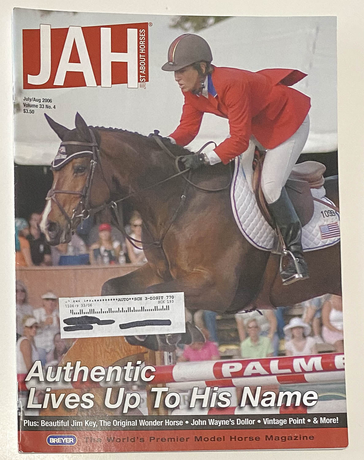 Just About Horses Magazine Vol. 33, No. 4, 2006 July/Aug