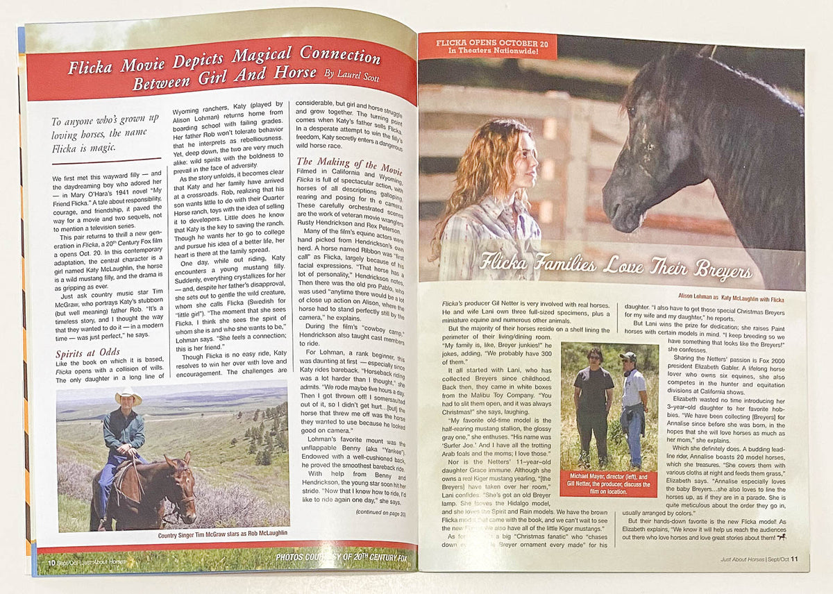 Just About Horses Magazine Vol. 33, No. 5, 2006 Sept/Oct