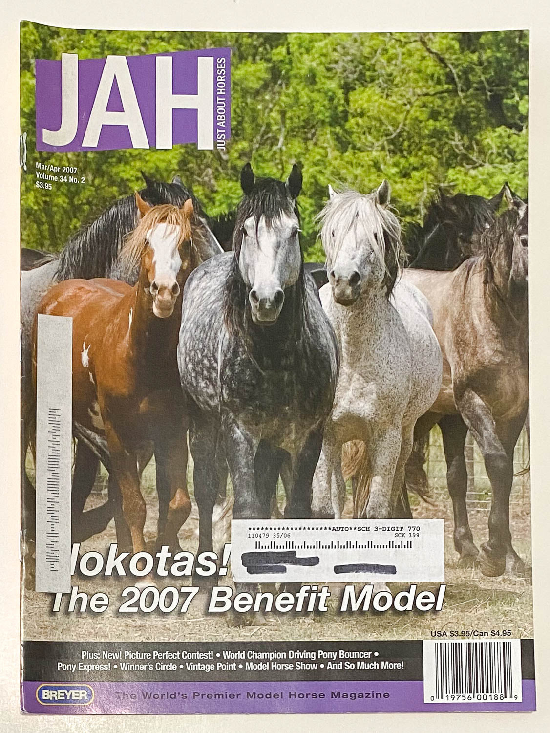 Just About Horses Magazine Vol. 34, No. 2, 2007 Mar/Apr