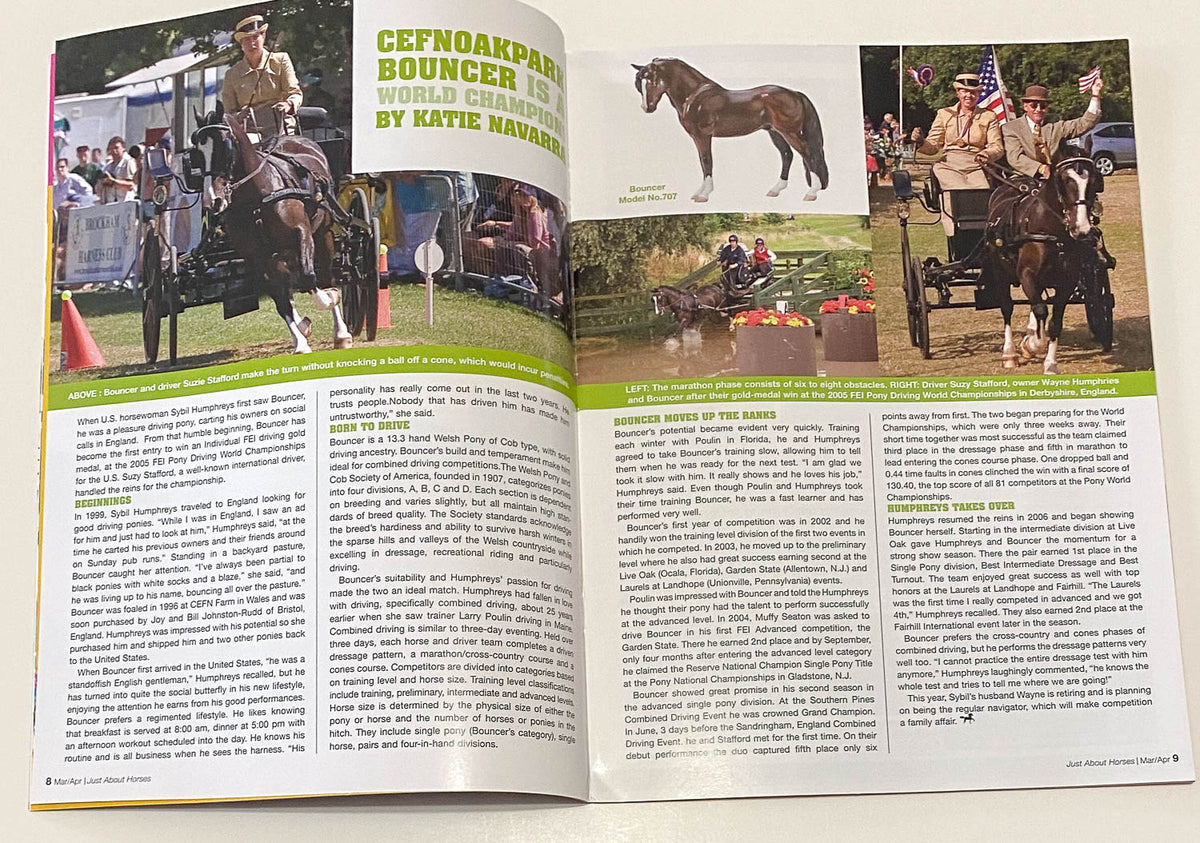 Just About Horses Magazine Vol. 34, No. 2, 2007 Mar/Apr