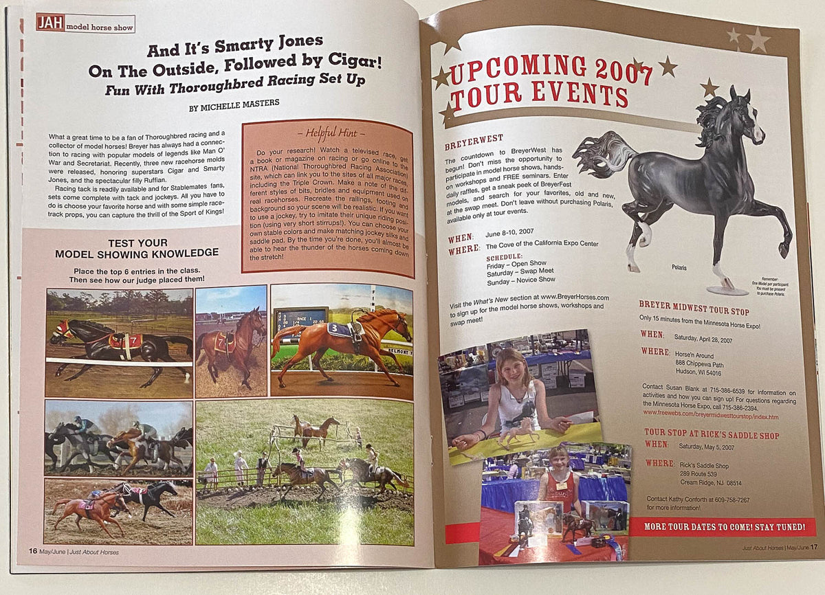 Just About Horses Magazine Vol. 34, No. 3, 2007 May/June