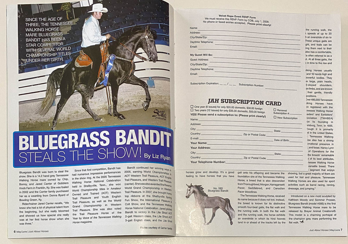 Just About Horses Magazine Vol. 35, No. 3, 2008 May/June