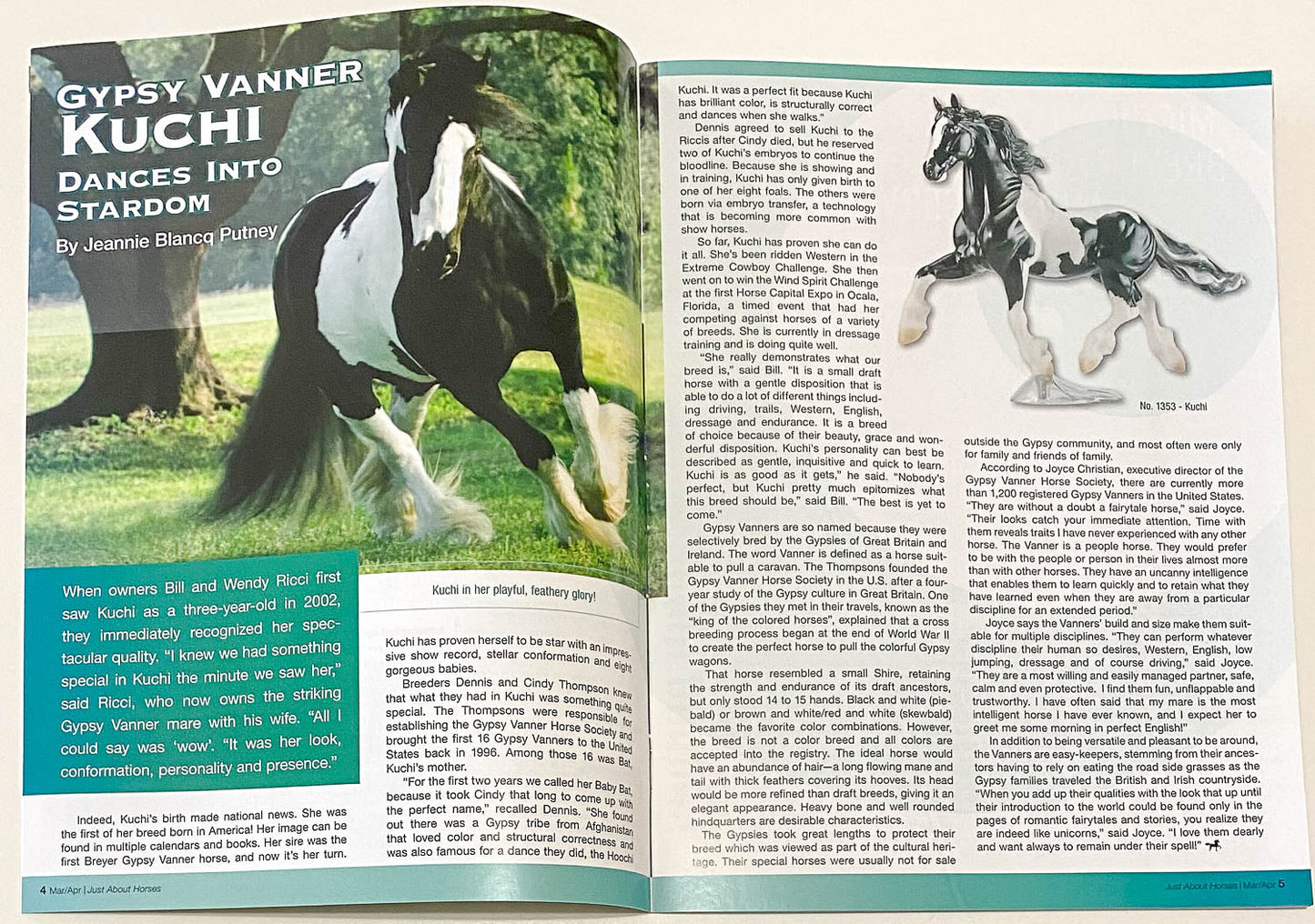 Just About Horses Magazine Vol. 36, No. 2, 2009 Mar/Apr