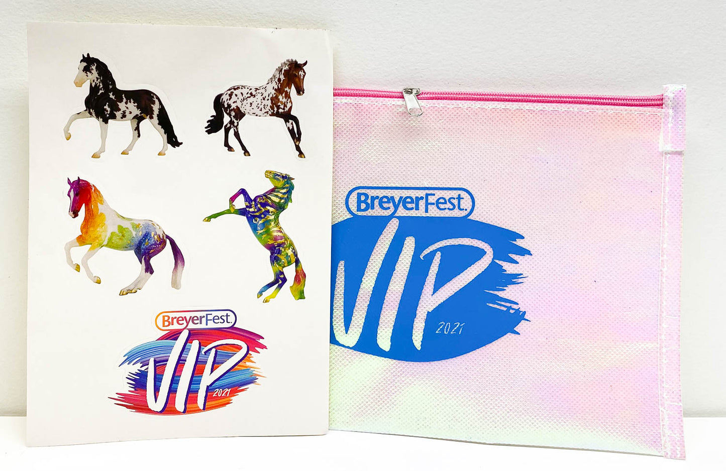 Breyerfest 2021 VIP Sticker Sheet & Zippered Pouch