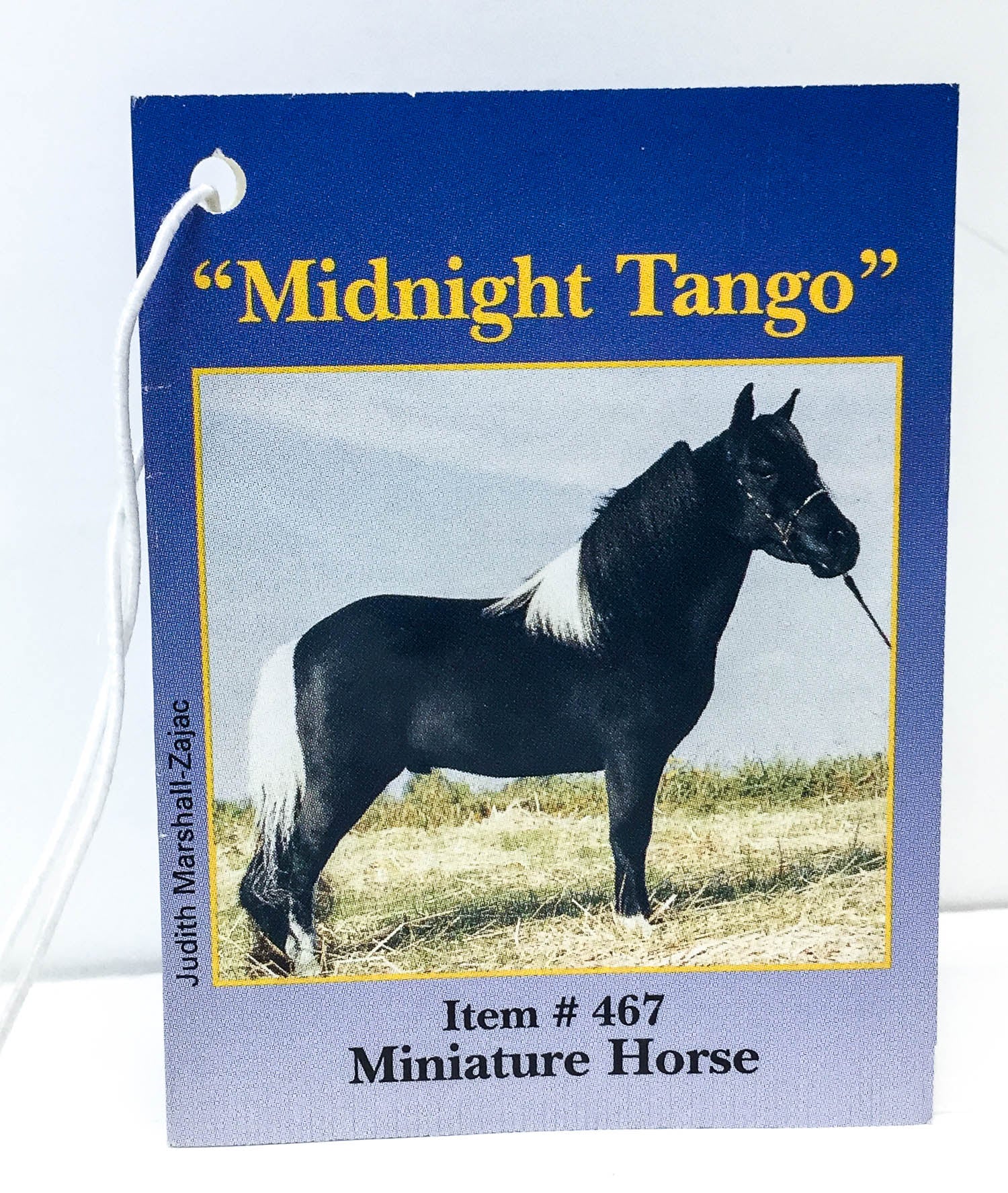 Hang Tag: Miniature Horse ~ Midnight Tango