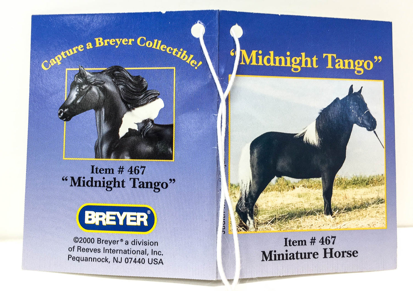 Hang Tag: Miniature Horse ~ Midnight Tango