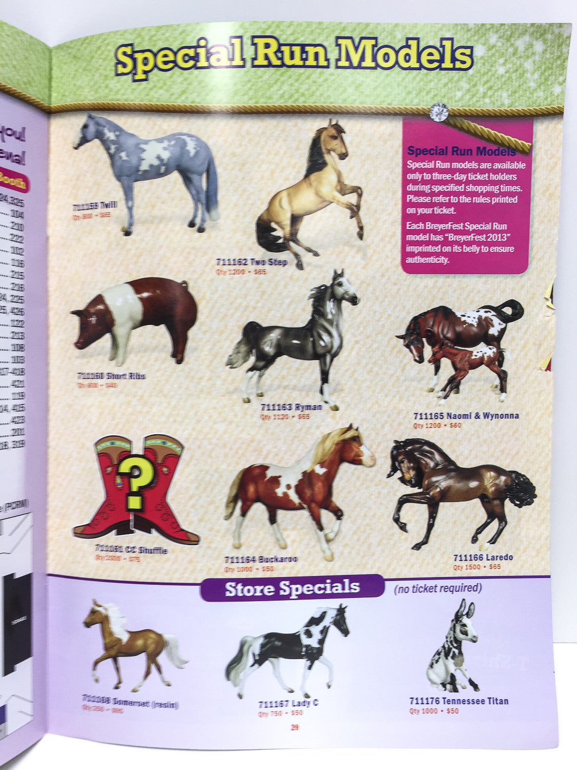 2013 Breyerfest Program - Denim and Diamonds - triple-mountain