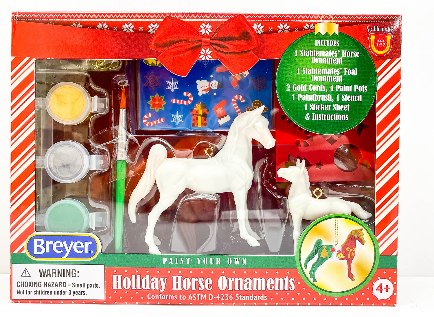 2022 Holiday Paint Your Horse Ornaments Craft Kit