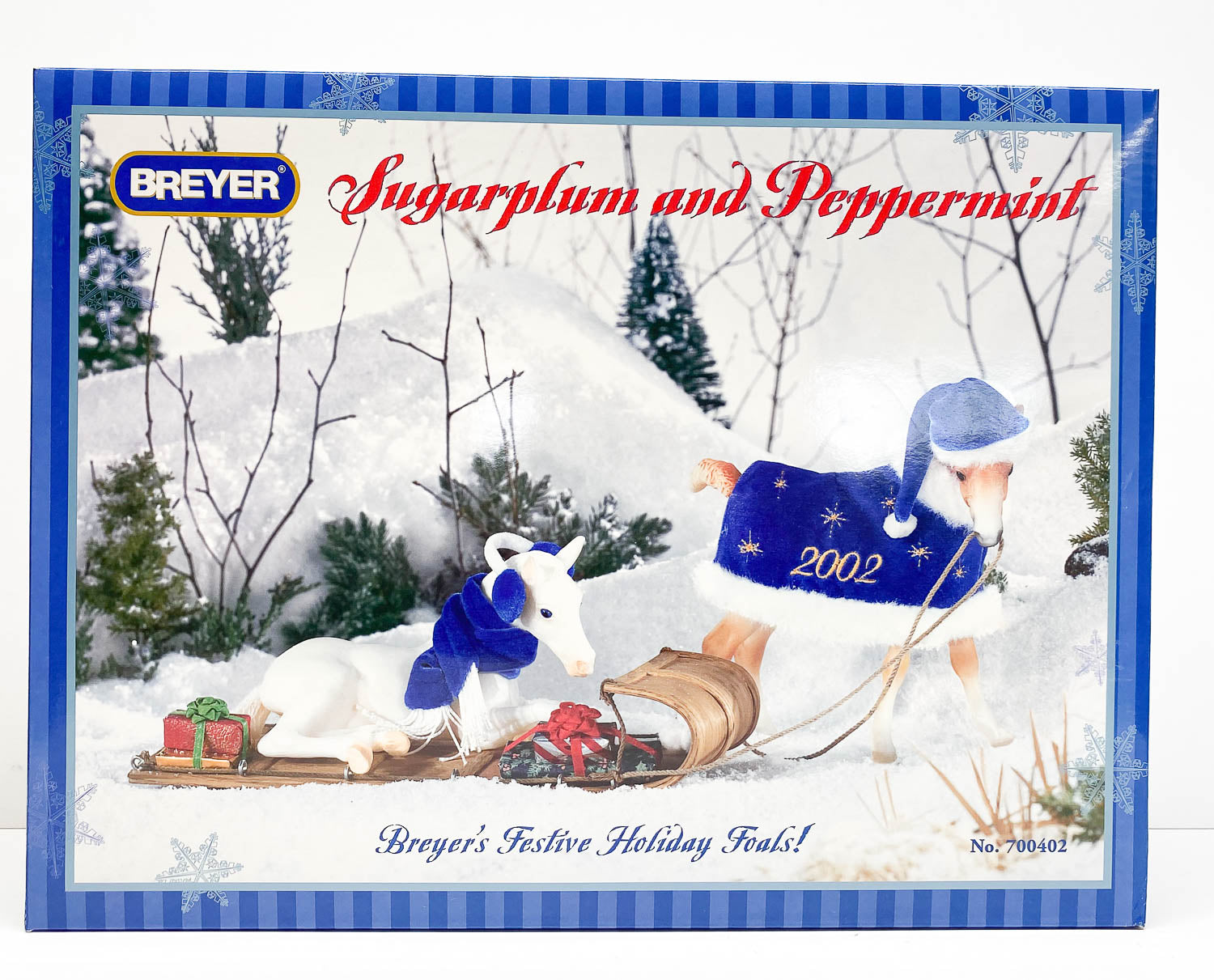 Breyer Amber & Ashley ~ Sugarplum & Peppermint 2002 Holiday Horses