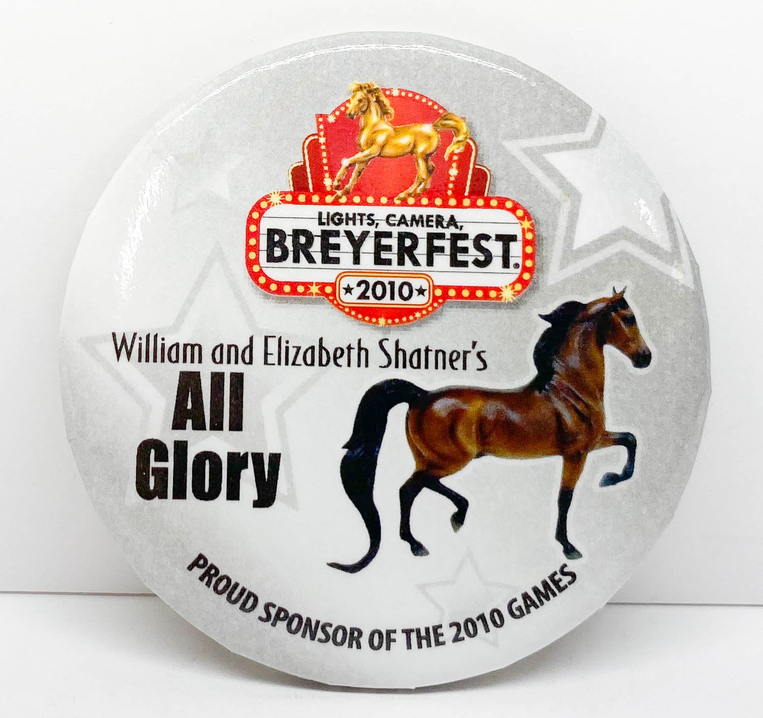 Button - Breyerfest 2010, All Glory - Silver