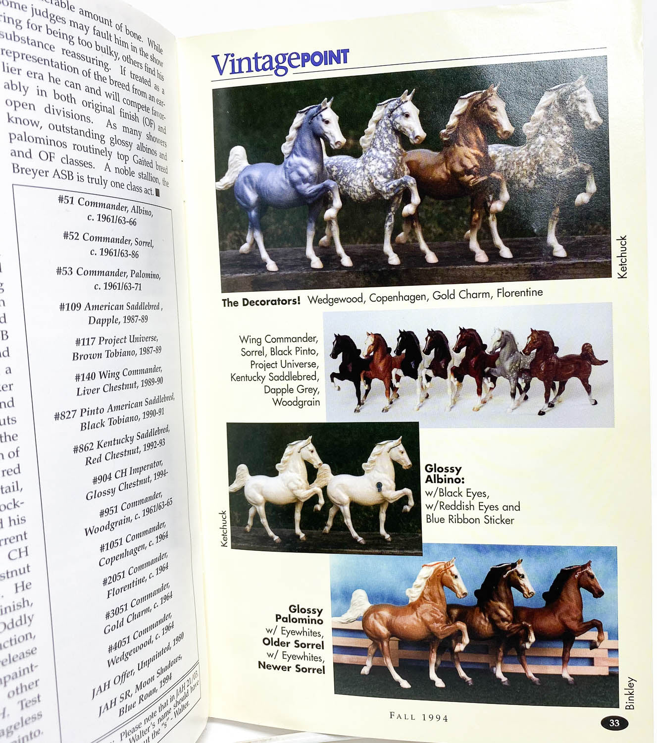 Just About Horses Magazine Vol. 21 No. 4, 1994 Fall
