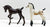 5" Hartland Foals - QH Foal and Arabian Foal