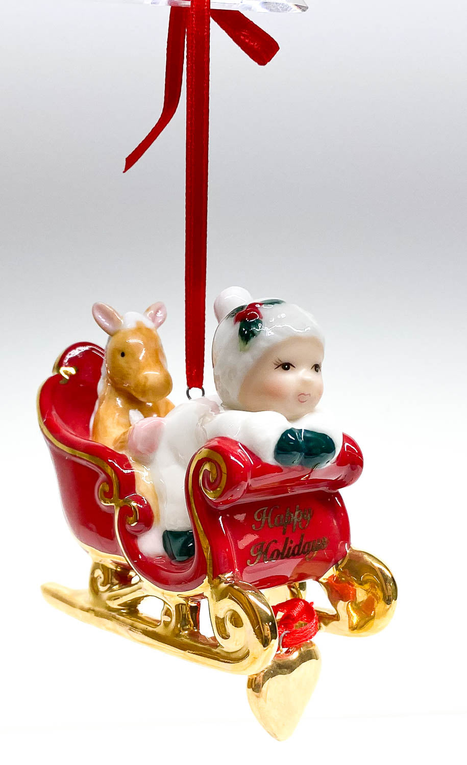 2007 Porcelain Ornament ~ Baby's First Christmas