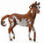 Mustang Stallion, Chestnut Pinto - Deluxe 1:12 Scale Model (International Release)