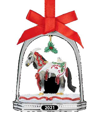 2021 Holiday Stirrup Ornament ~ Arctic Grandeur