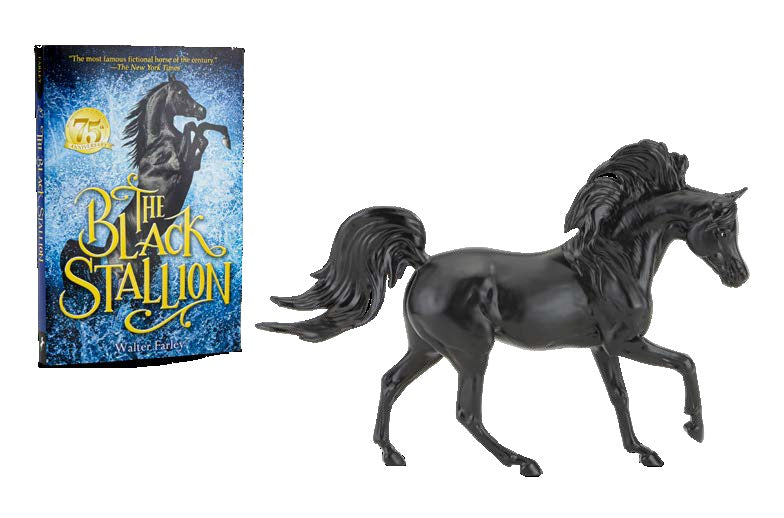 Galloping Arabian ~ The Black Stallion Horse & Book Set