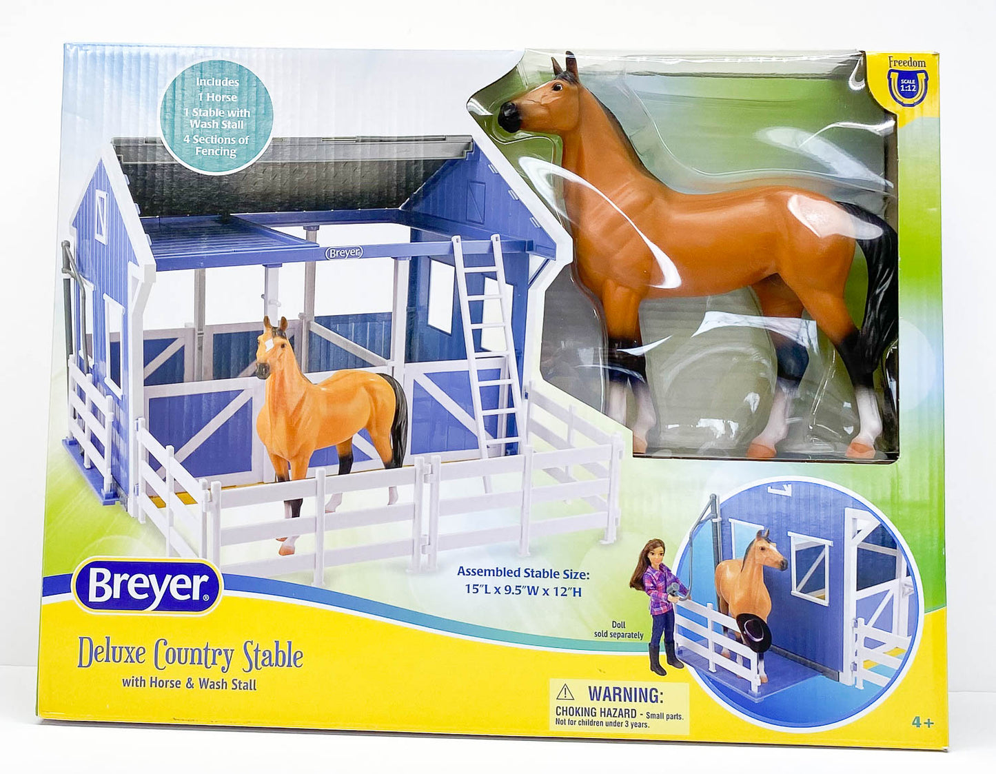 Breyer Horses Breyer Farms Deluxe Arena Stable | Juego de 24 piezas | 2 caballos Stablemates incluidos | 24.25 pulgadas de largo x 22 pulgadas de ancho x 10.5 pulgadas de alto | Escala 1:32 | Modelo Breyer Horses Breyer Farms Deluxe Arena Stable | Juego de 24 piezas | 2 caballos Stablemates incluidos | 24.25 pulgadas de largo x 22 pulgadas de ancho x 10.5 pulgadas de alto | Escala 1:32 | Modelo