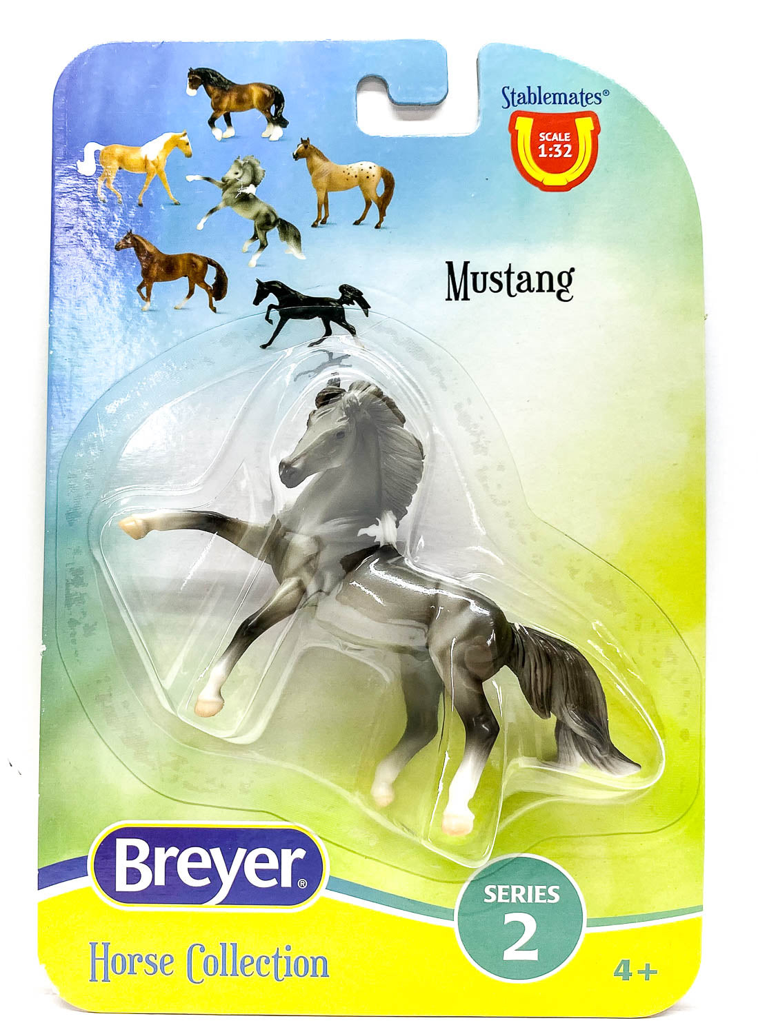 Breyer Stablemates Rearing Andalusian, Grey Pinto