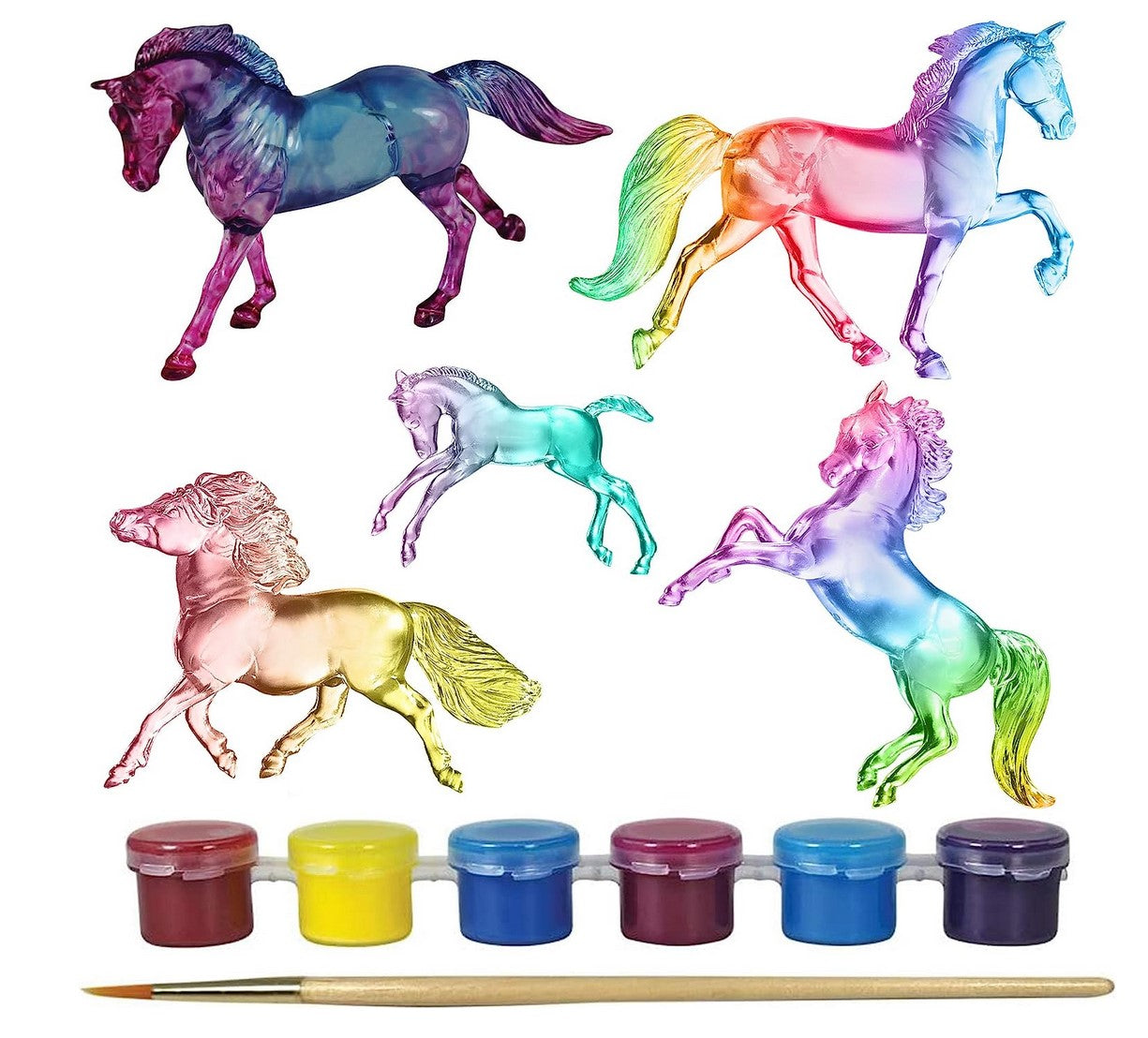 Suncatcher Horses Paint & Play Set