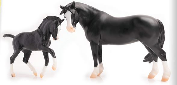 Welsh Pony Mare & Foal ~ Nistar Blazing Kansas LOM & GTF Blazing Ethel
