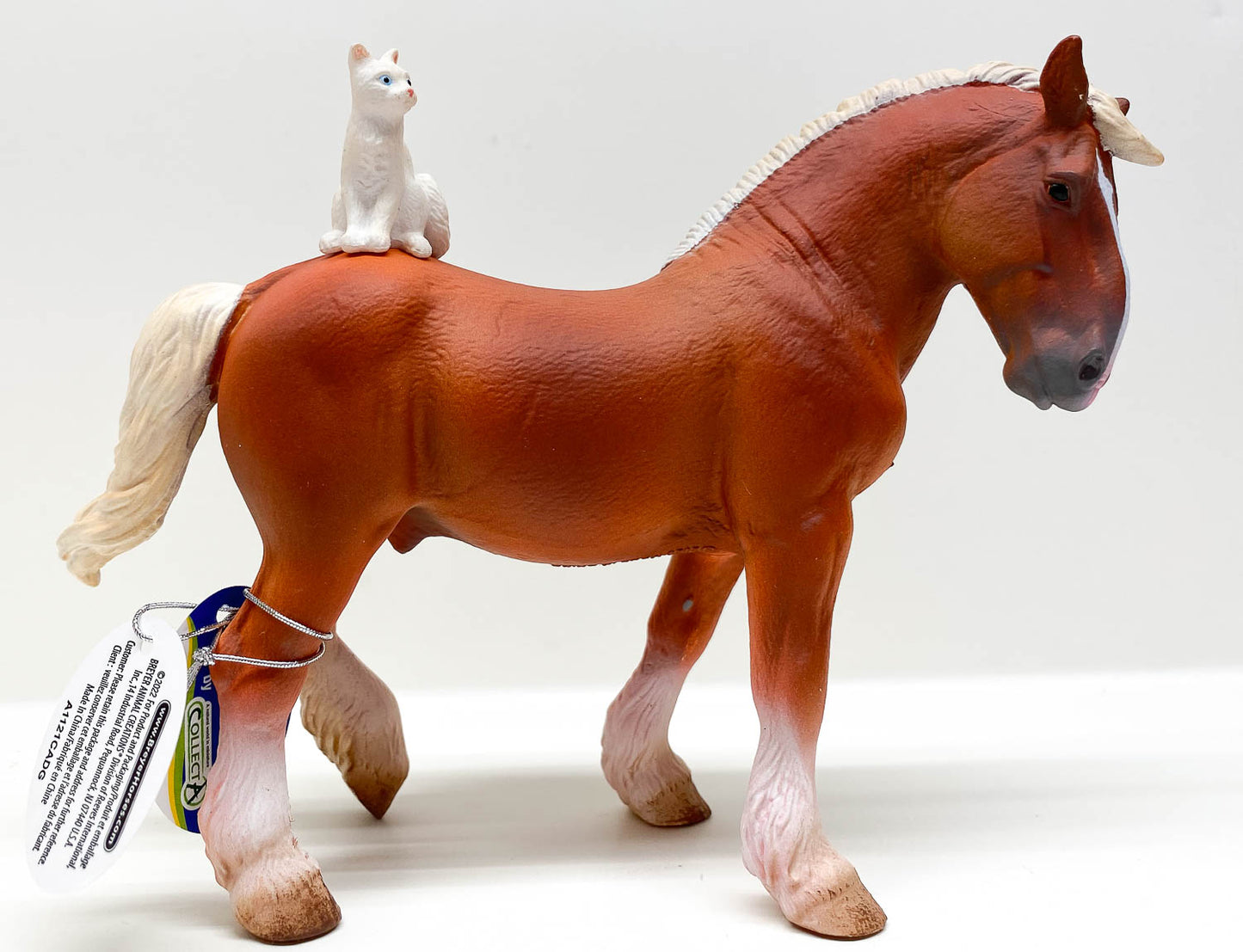 Draft Horse with Cat