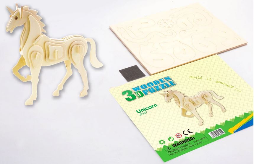 3D Wood Puzzle ~ Unicorn