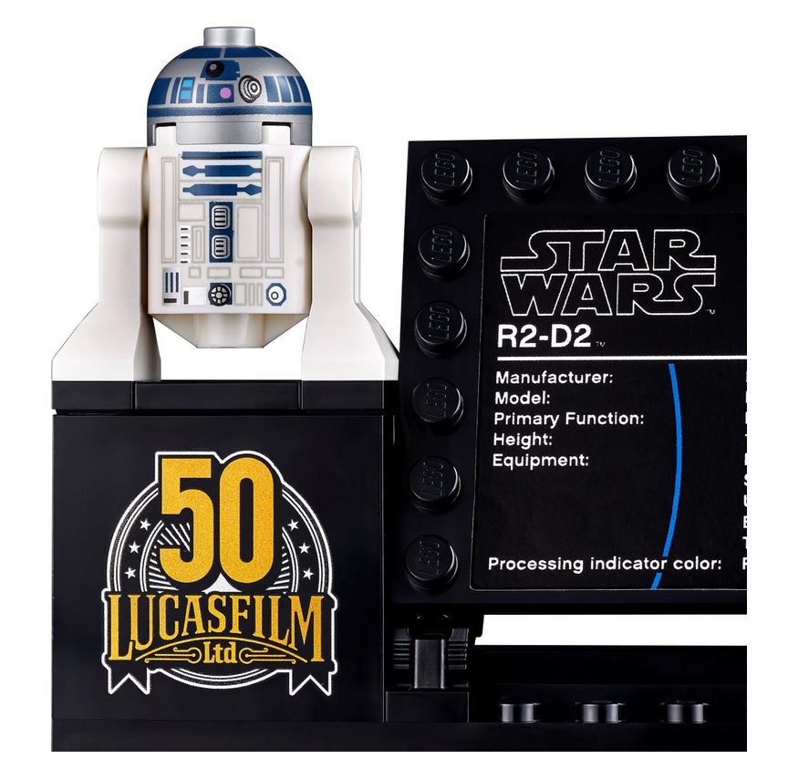 Star Wars Lucasfilm 50th Anniversary LEGO R2-D2 75308 New in Hand Ready to  Ship