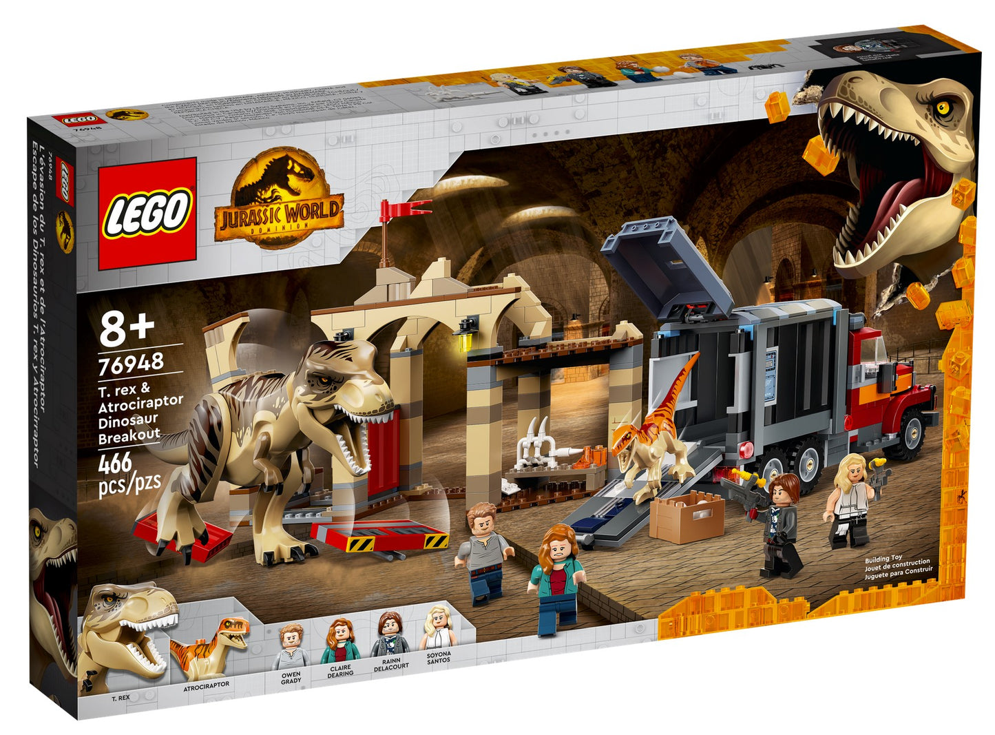LEGO Jurassic World ~ T. rex & Atrociraptor Dinosaur Breakout