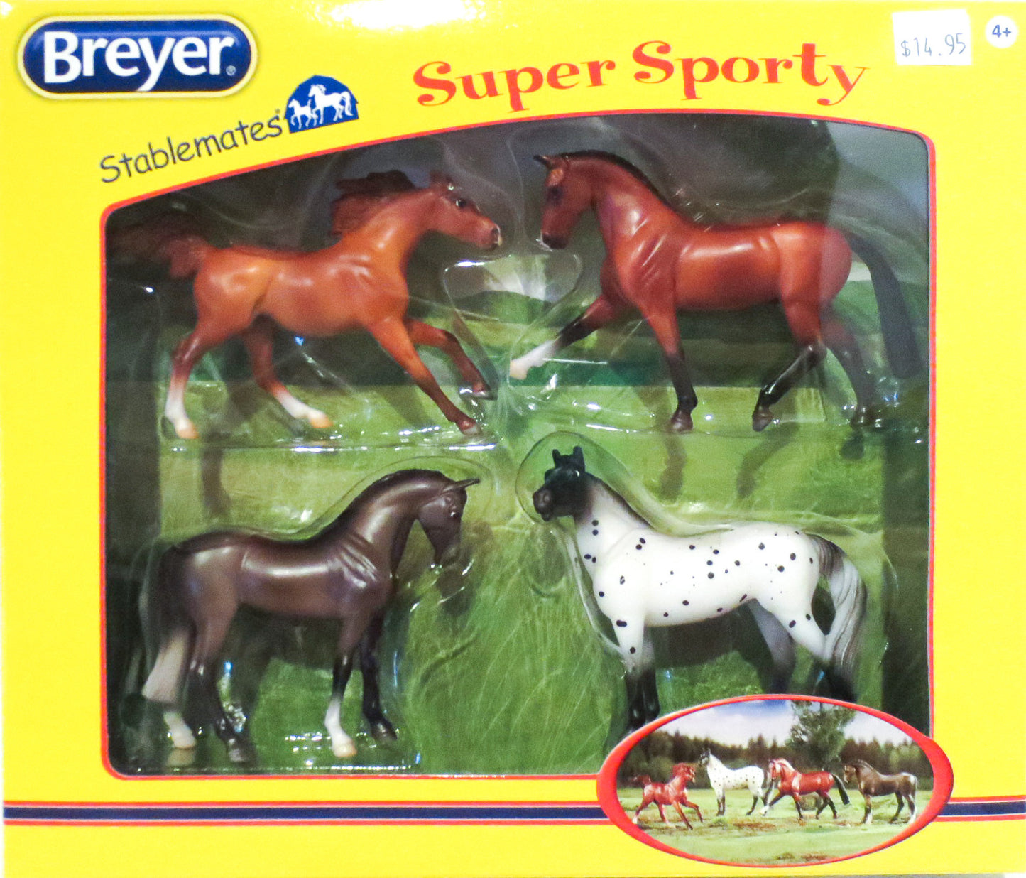 Super Sporty, set of Four Sport Horse Breeds