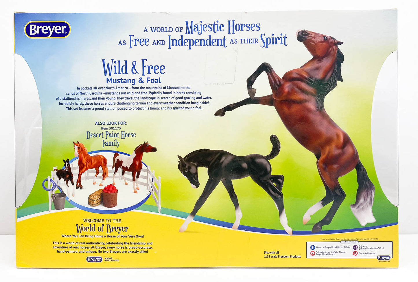 Rearing Mustang & AQH Foal ~ Wild and Free Playset