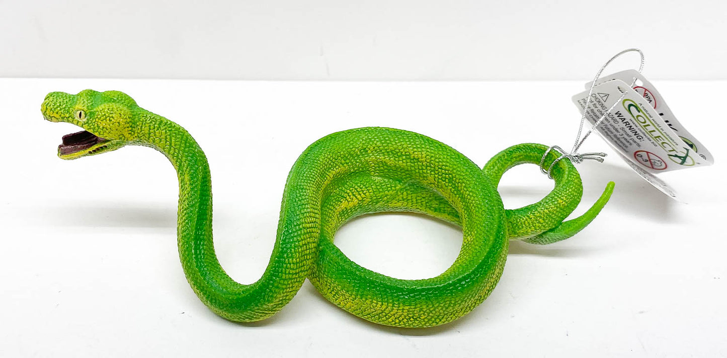 Green Tree Python Snake Toy, CollectA