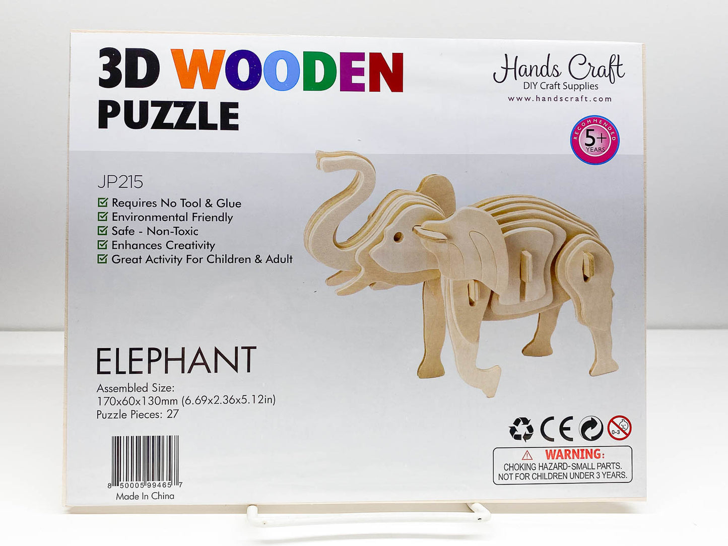 3D Wood Puzzle ~ Elephant