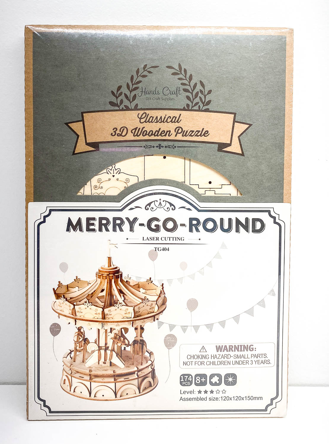 3D Wood Puzzle ~ Small Merry-Go-Round