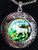 Dancing Unicorn Glass Cabochon Locket Necklace - triple-mountain